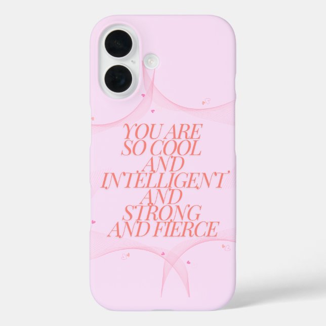Coques Case-Mate iPhone Cool, Fort, Feu, Patron de fille, Inspirationnel (Verso)