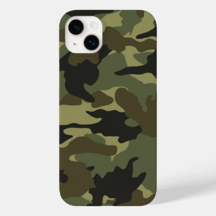 Coque Pour iPhone 14 Plus Cool Green Khaki Camo Camouflage Motif Slim
