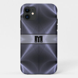 Coques Pour iPhone Cool Gris brillant acier inoxydable métal 14