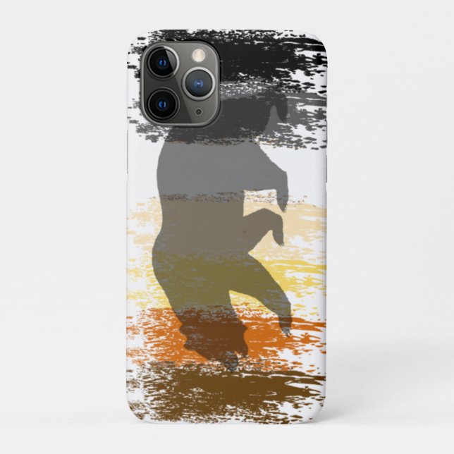 Coques Case-Mate iPhone Cool Grunge Ours Ombre Gay Pride Ours (Dos)