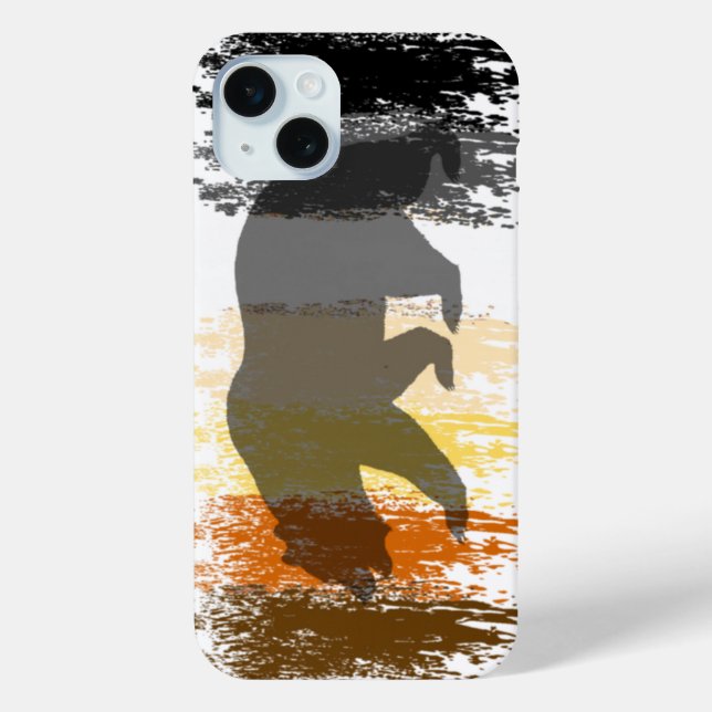 Coques Case-Mate iPhone Cool Grunge Ours Ombre Gay Pride Ours (Verso)