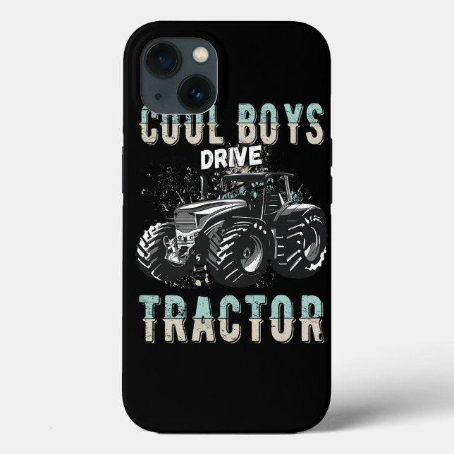 Coques Case-Mate iPhone Cool Guys Tracteur Tracteur Tracteur Boy Kids Farm (Verso)