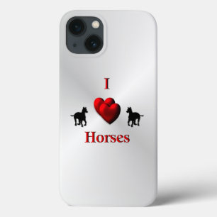 Etui iPhone Case-Mate Cool I Heart Horses Design
