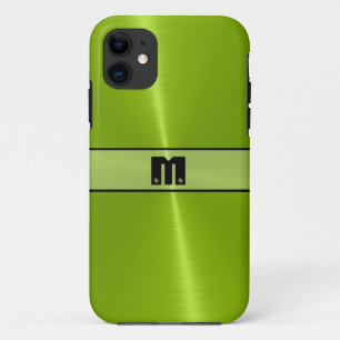 Coques Pour iPhone Cool Lime brillant acier inoxydable métal 2