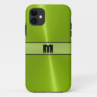 Coques Pour iPhone Cool Lime brillant acier inoxydable métal 2
