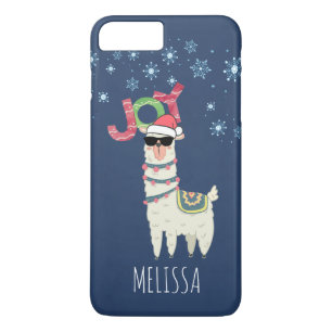 Case-Mate iPhone Case Cool Llama à Santa Hat avec des flocons de neige N
