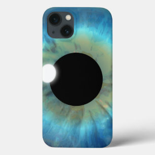 iPhone 13 Case Cool Oeil bizarre Téléphone Oeil bleu Iris Close