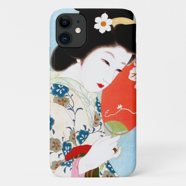 Coques Case-Mate iPhone Cool oriental japonais classique geisha lady art (Dos)