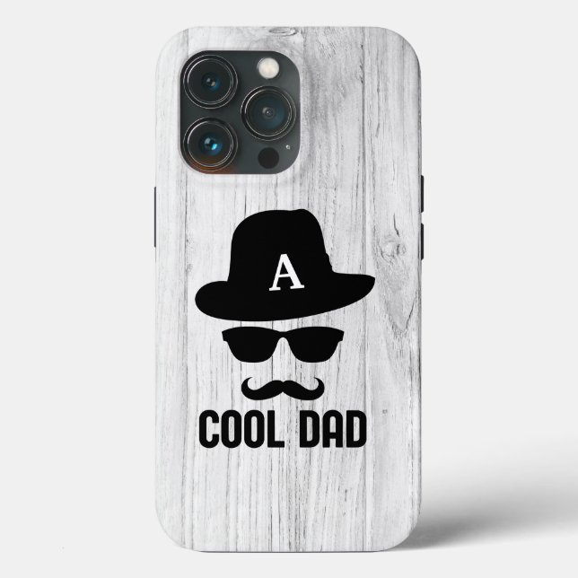 Coques Case-Mate iPhone Cool Papa Meilleur DAD Jamais personnalisé Monogra (Verso)