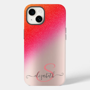 Coque Case-Mate iPhone Cool Parties scintillant Ombre Rose or Monogramme