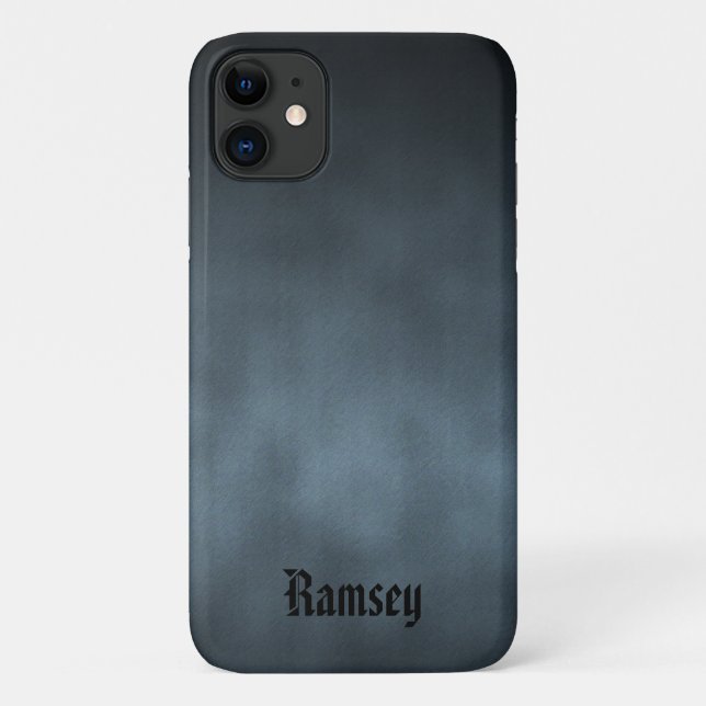 Coques Case-Mate iPhone Cool personnalisé Grey Goth Ombre Art (Dos)