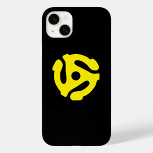 Coque Pour iPhone 14 Plus COOL Rétro Vintage Jaune 45 spacer DJ