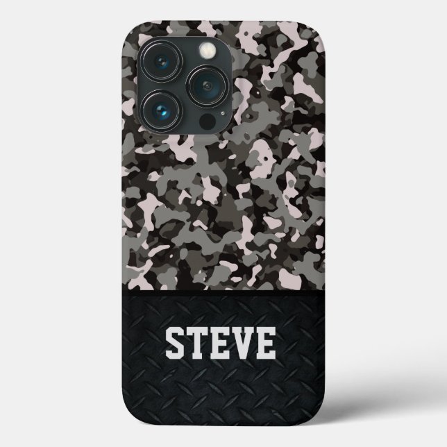 Coques Case-Mate iPhone Cool robuste Nom Camo masculin élégant (Verso)