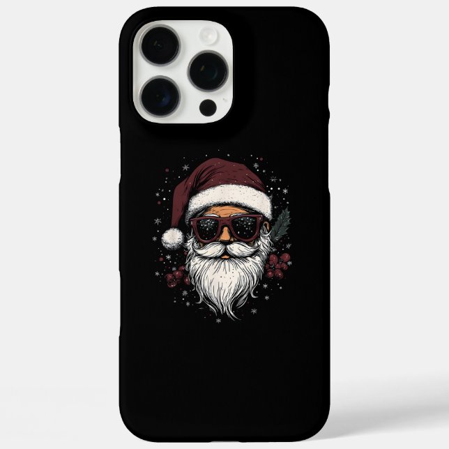 Coques Case-Mate iPhone Cool Santa with Sunglasses Christmas (Verso)