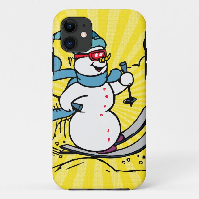 Coques Case-Mate iPhone Cool Snowman Ski | amateurs de ski | sports d'hive (Dos)