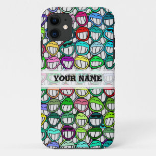 Etui iPhone Case-Mate COOL SOURIRE FACES GROUPE + votre texte