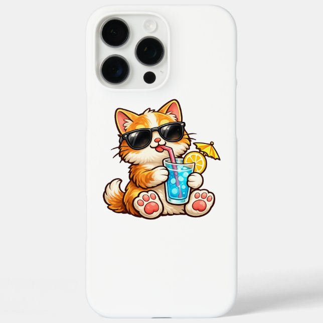 Coques Case-Mate iPhone Cool Summer Cat (Verso)