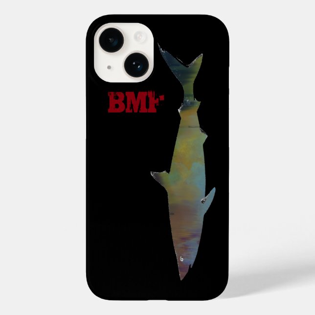 Coques Case-Mate iPhone cool swimming shark personalized (Verso)