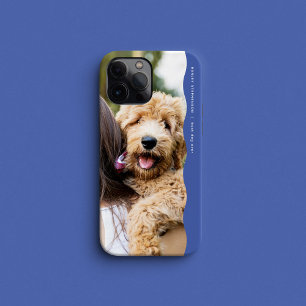 Coque Case-Mate iPhone Cool tendance bleu ondulé bord ondulé une photo