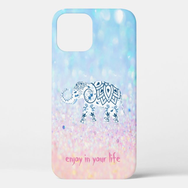 Coques Case-Mate iPhone Cool tendance Bokeh Elephant (Verso)