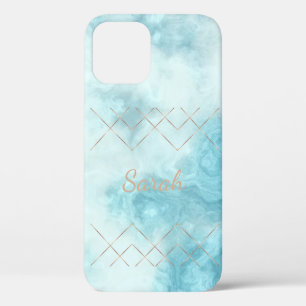 Case-Mate iPhone Case Cool tendance marbre bleu Coque-coque iphone -mat