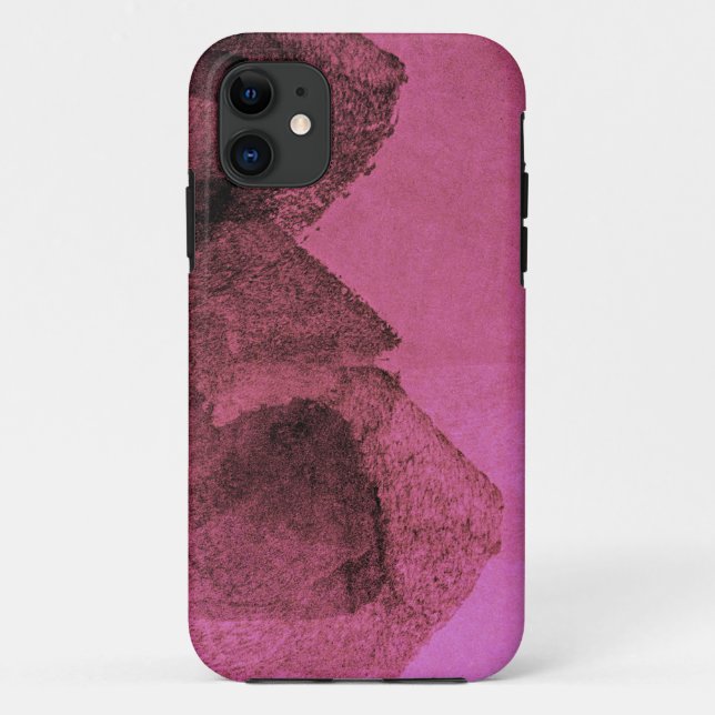 Coques Case-Mate iPhone Cool, unique art moderne de peinture rose (Dos)