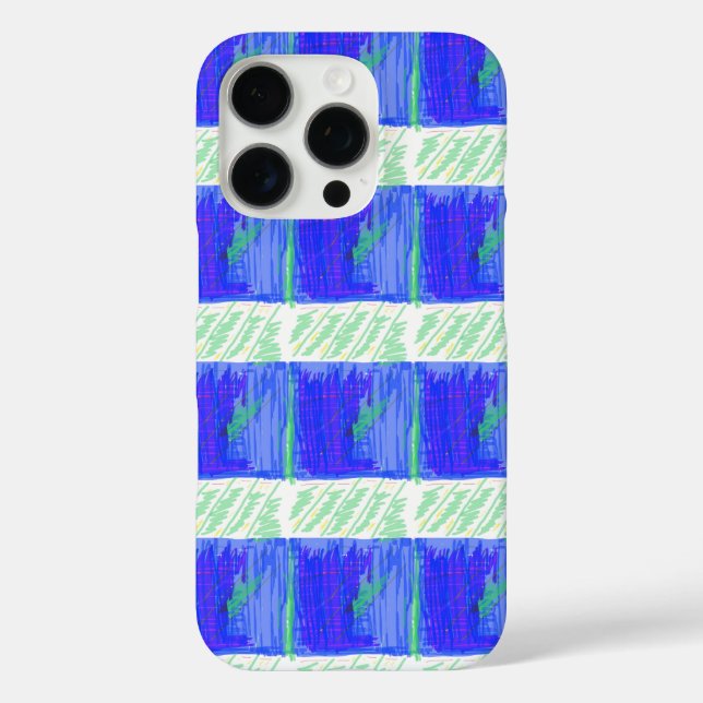 Coques Case-Mate iPhone Coolest Blue Nautical Abstract  (Verso)