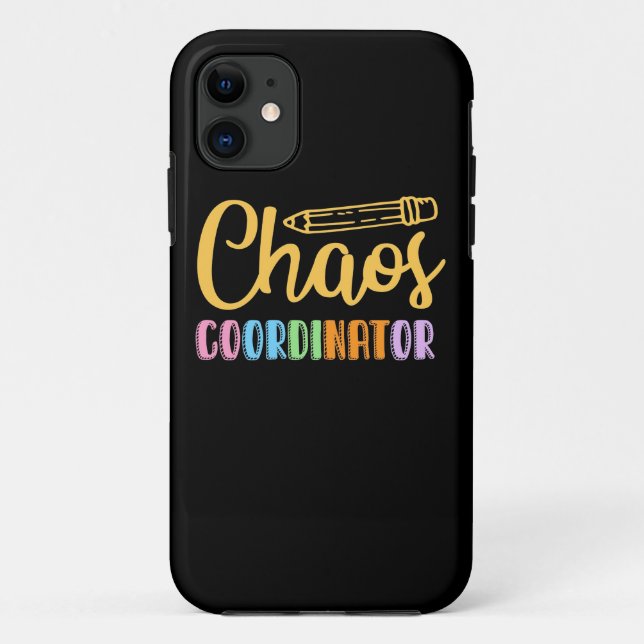 Coques Case-Mate iPhone Coordinateur du Chaos enseignant (Dos)