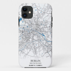 Case-Mate iPhone Case Coordonnées de la carte de la ville Berlin Deutsch
