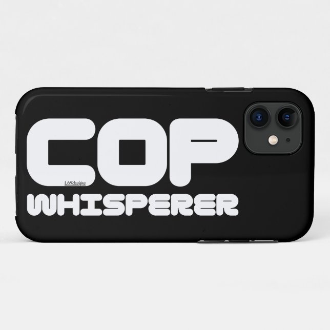 Coques Case-Mate iPhone COP WHISPERER drôle copwatt audit idée cadeau (Dos (Horizontal))