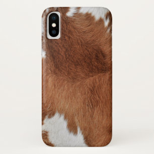 Coque iPhone X Copie de fourrure de vache