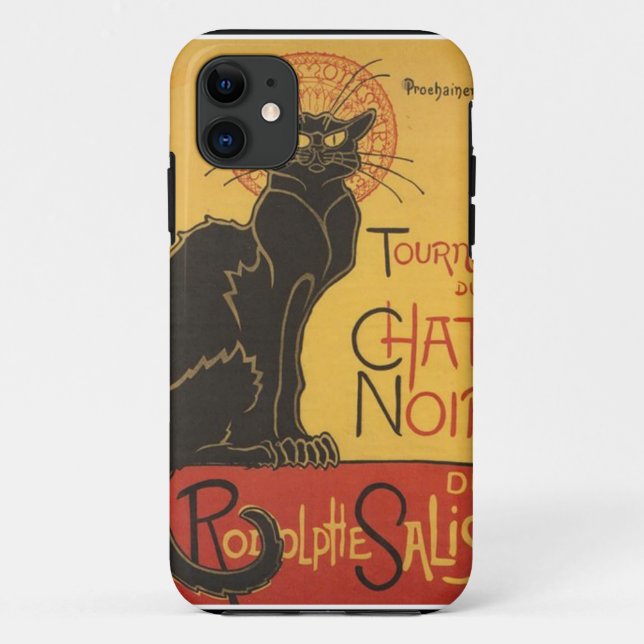 COQUES Case-Mate iPhone COPIE DE LE CHAT NOIR (Dos)