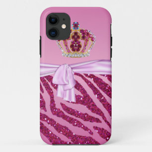 Coque iPhone 11 Copie de zèbre de parties scintillantes et