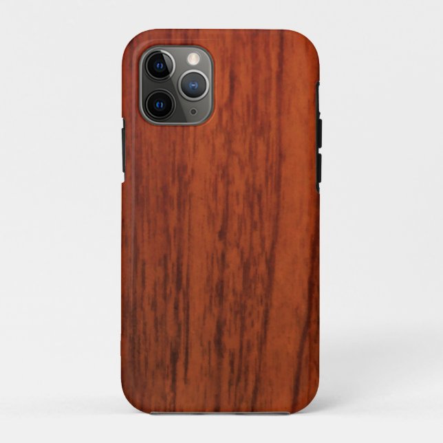 Coques Case-Mate iPhone Copie en bois d'acajou (Dos)