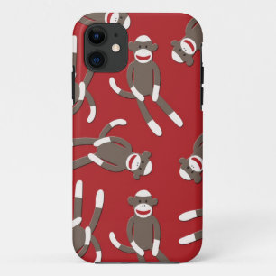 Case-Mate iPhone Case Copie rouge de singe de chaussette