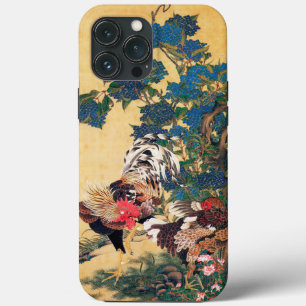 Case-Mate iPhone Case Coq et Hen avec Hydrangeas par Ito Jakuchu