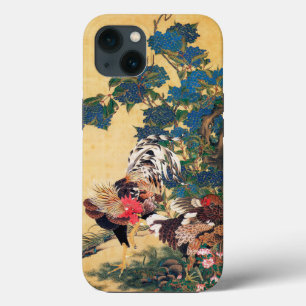 Case-Mate iPhone Case Coq et Hen avec Hydrangeas par Ito Jakuchu
