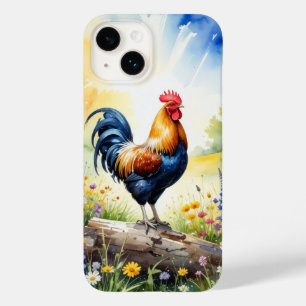 Coque Case-Mate iPhone Coq perché sur un boitier de téléphone journal