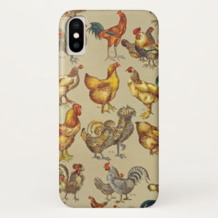Case-Mate iPhone Case Coq Poulet de la ferme Volaille animale Pays