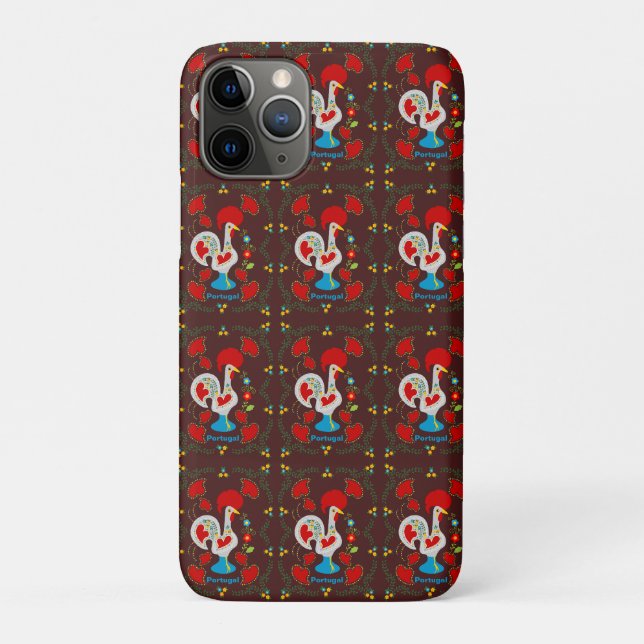 Coques Case-Mate iPhone Coq traditionnel de Barcelos en blanc (Dos)