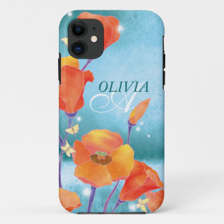 Coque Case-Mate iPhone Coque-Compagnon floral de l'iPhone 5 de monogramme