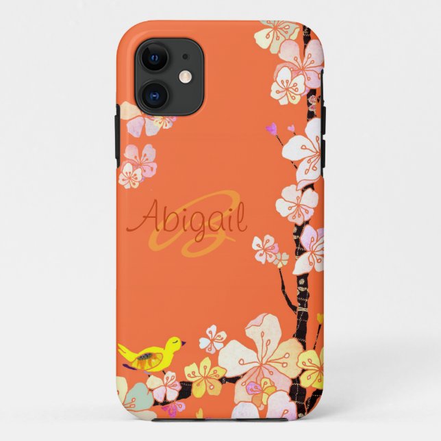 Coques Case-Mate iPhone Coque-Compagnon floral de l'iPhone 5 d'oiseau et (Dos)