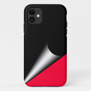 Case-Mate iPhone Case Coque-Coque de la courbe de la page rouge noire