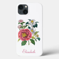 Coque-coque iphone Camellias personnalisé