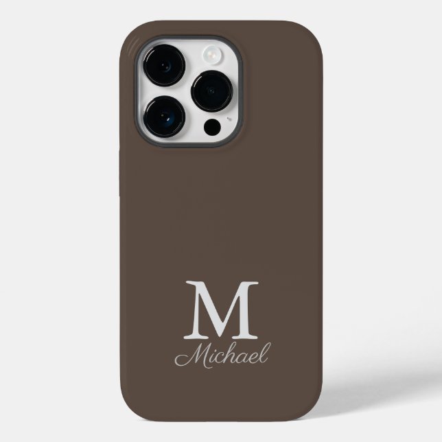 Coques Case-Mate iPhone Coque-coque iphone de brouillard léger Monogramme (Verso)