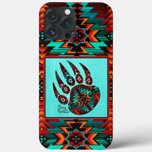 Coques Case-Mate iPhone Coque-coque iphone de l'ours tribal (Verso)