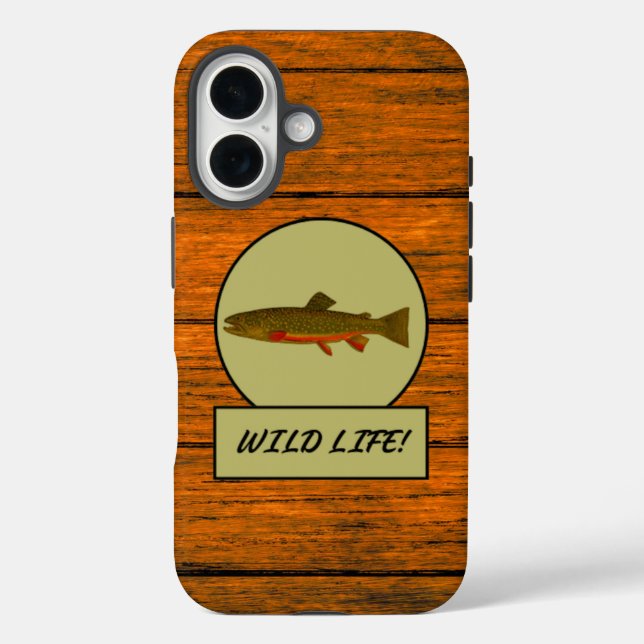 Coques Case-Mate iPhone Coque-coque iphone du grain de bois de truite broy (Verso)