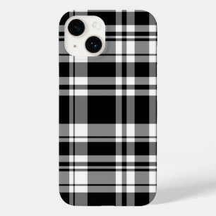 Coque Case-Mate iPhone Coque-coque iphone en tartan noir et blanc