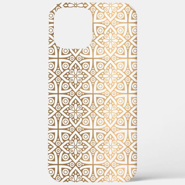 Coques Case-Mate iPhone Coque-coque iphone Motif de style arabe or (Verso)