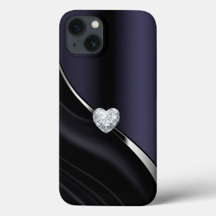 Case-Mate iPhone Case Coque-coque iphone noir bleu diamant